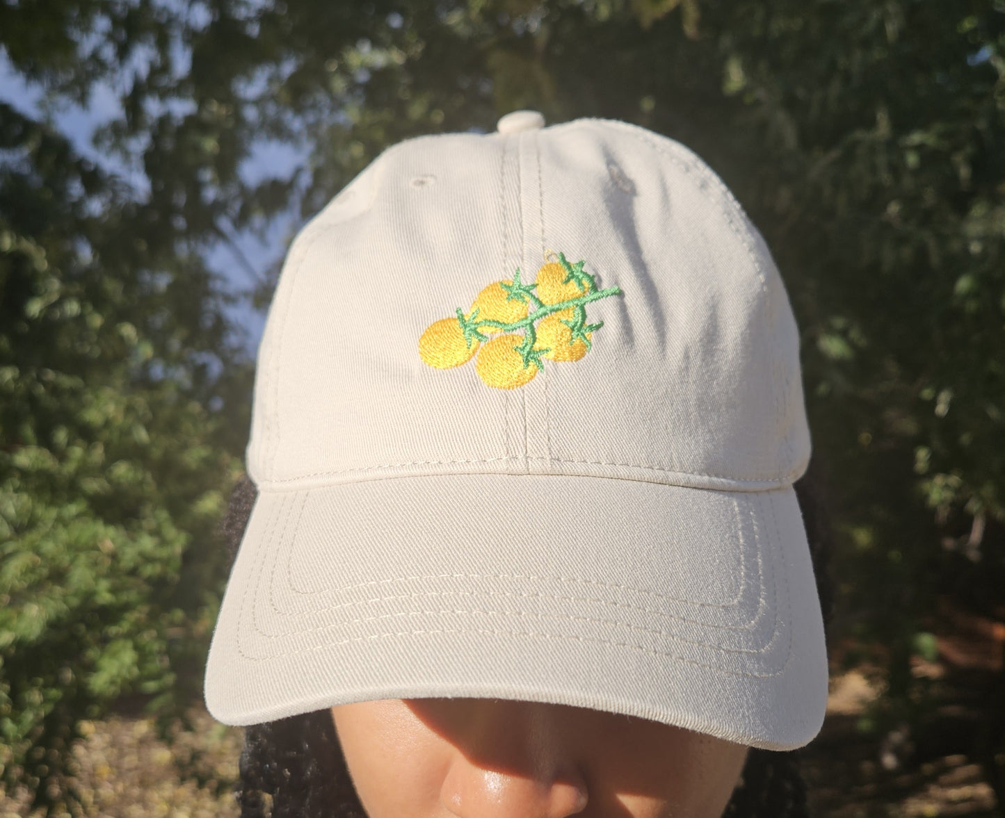 Embroidered Sungold Tomato Dad Hat