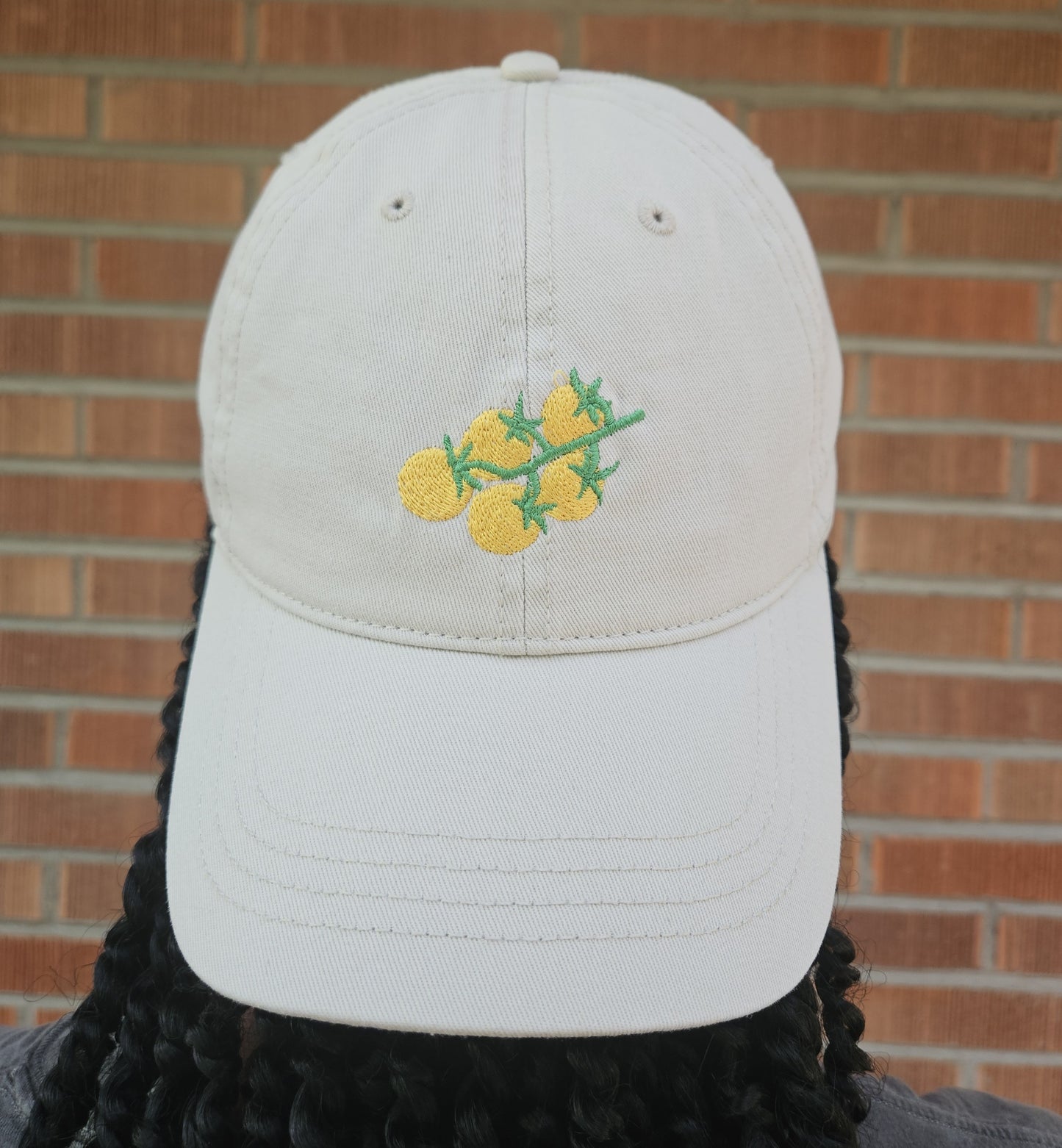 Embroidered Sungold Tomato Dad Hat