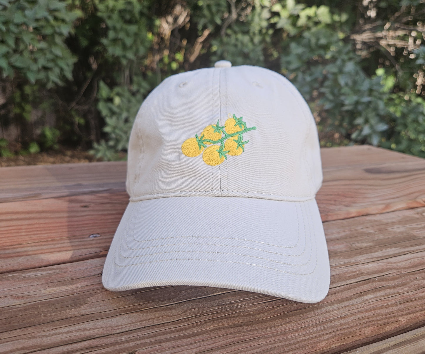 Embroidered Sungold Tomato Dad Hat